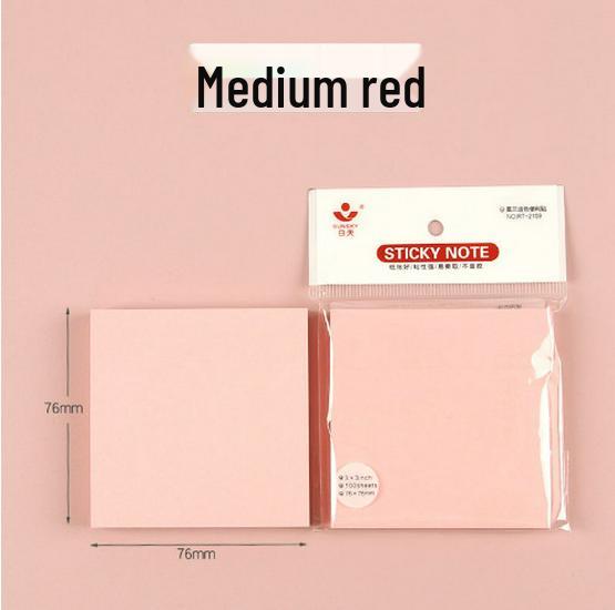 5 Color Sticky Notes: Creative, Cute, Stickable & Removable Memo Pads and Label Stickers