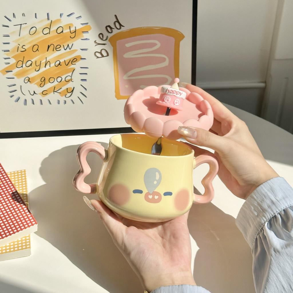 Send Girls Birthday Gifts, Cute Pig Cups, Practical Gift Boxes for Girlfriends, Children and Sisters, High-value Souvenirs