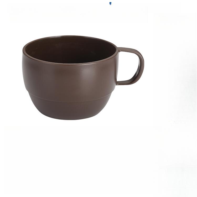 6 ks Kávové hrnky Kávové šálky 12oz Odolné Lehké Plastové Hrnky pro Domov Venkovní Piknik Kempování Narozeninový Dárek Stohovatelné Kávové Hrnky Plastový Šálek