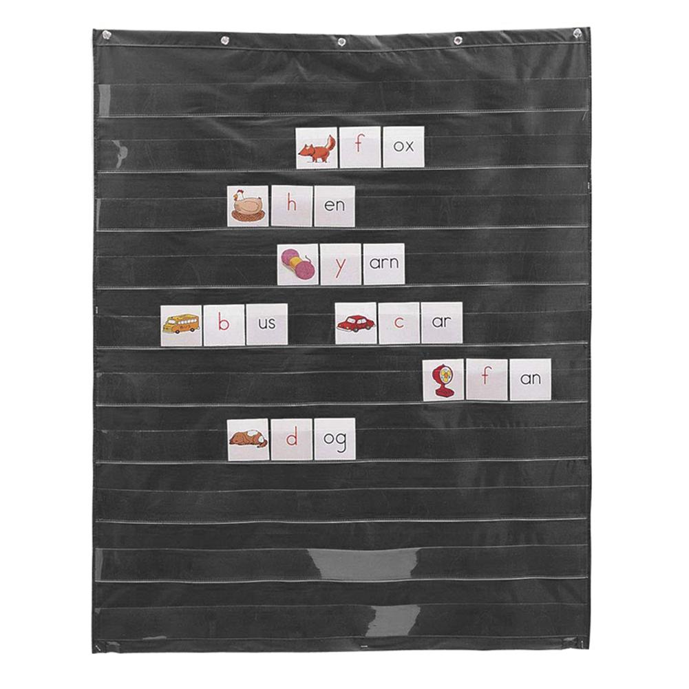 Learning Resources Standard Pocket Chart Education For Scheduling Classroom Learning Storage Display Rack Wall Calendar 70x110Cm