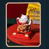 Cat Decoration Solar Power Arm Waving Fortune Cat Decorative Wealth Welcoming Cat Ornament for Car