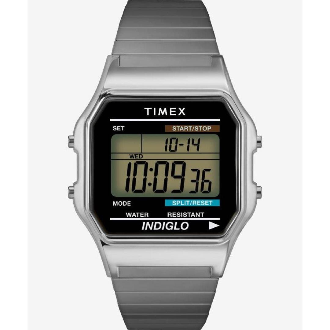 TIMEX Digital Watch Classic Digital Silver