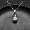 Boxing Gloves Boxer Men Necklaces Pendants Chain Punk Trendy for Boyfriend Stainless Steel Jewelry Creativity Gift