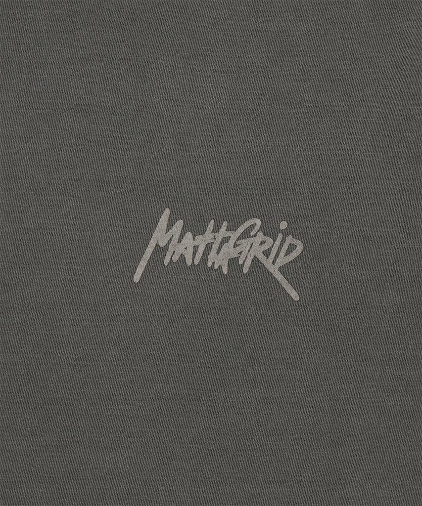 MAHAGRID Pigment Graffiti Logo Tee Charcoal(Mg2Gmmt507A)