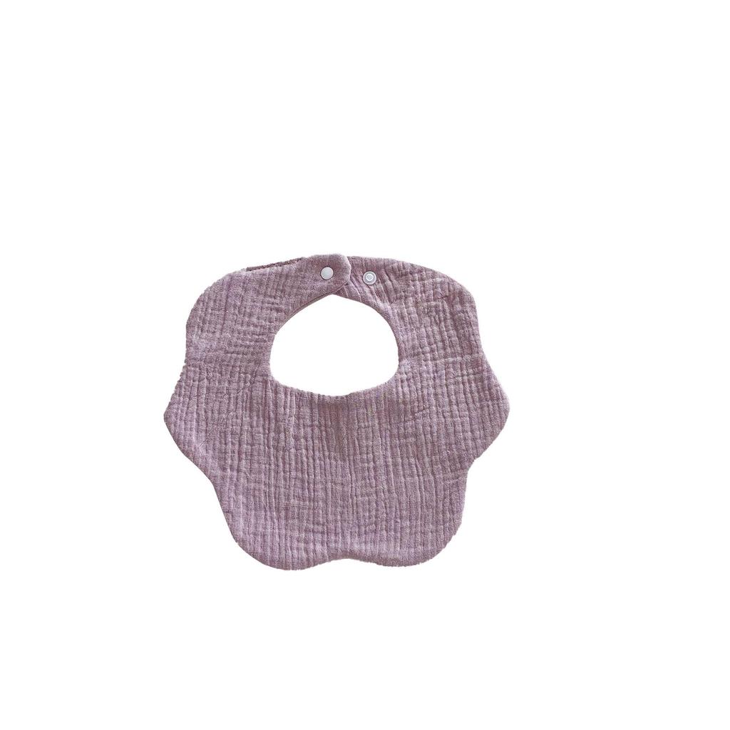 Japanese Style Waterproof Baby Bib - Cartoon Design, Pure Cotton, Ideal for Newborns