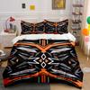 Geometric Orange Abstract Shapes. Bedding Sets Duvet Cover Sets Duvet Covers Pillowcases(1*Duvet Cover 2*Pillowcases Without Duvet Insert)