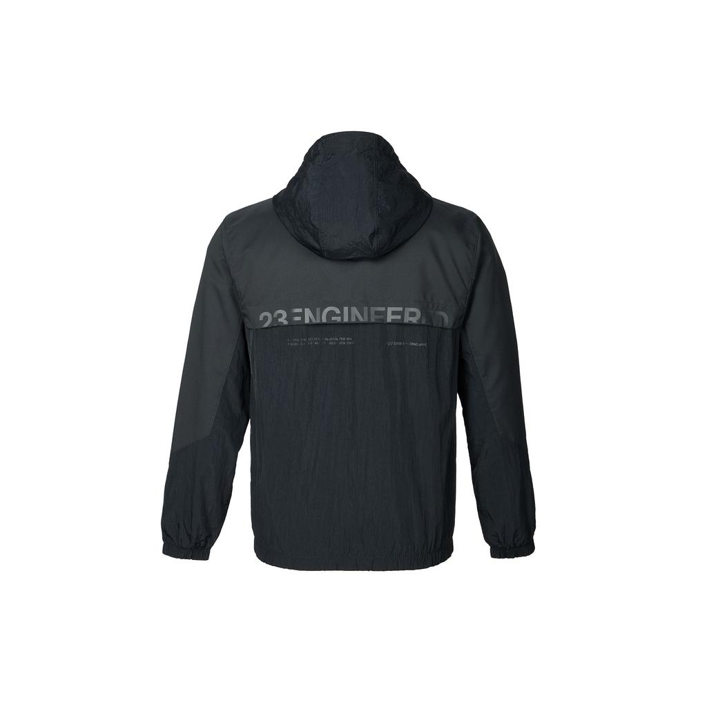 Jordan 23 Engineered Letter Print Zip Hoodie Men Jackets Black DX9640-010