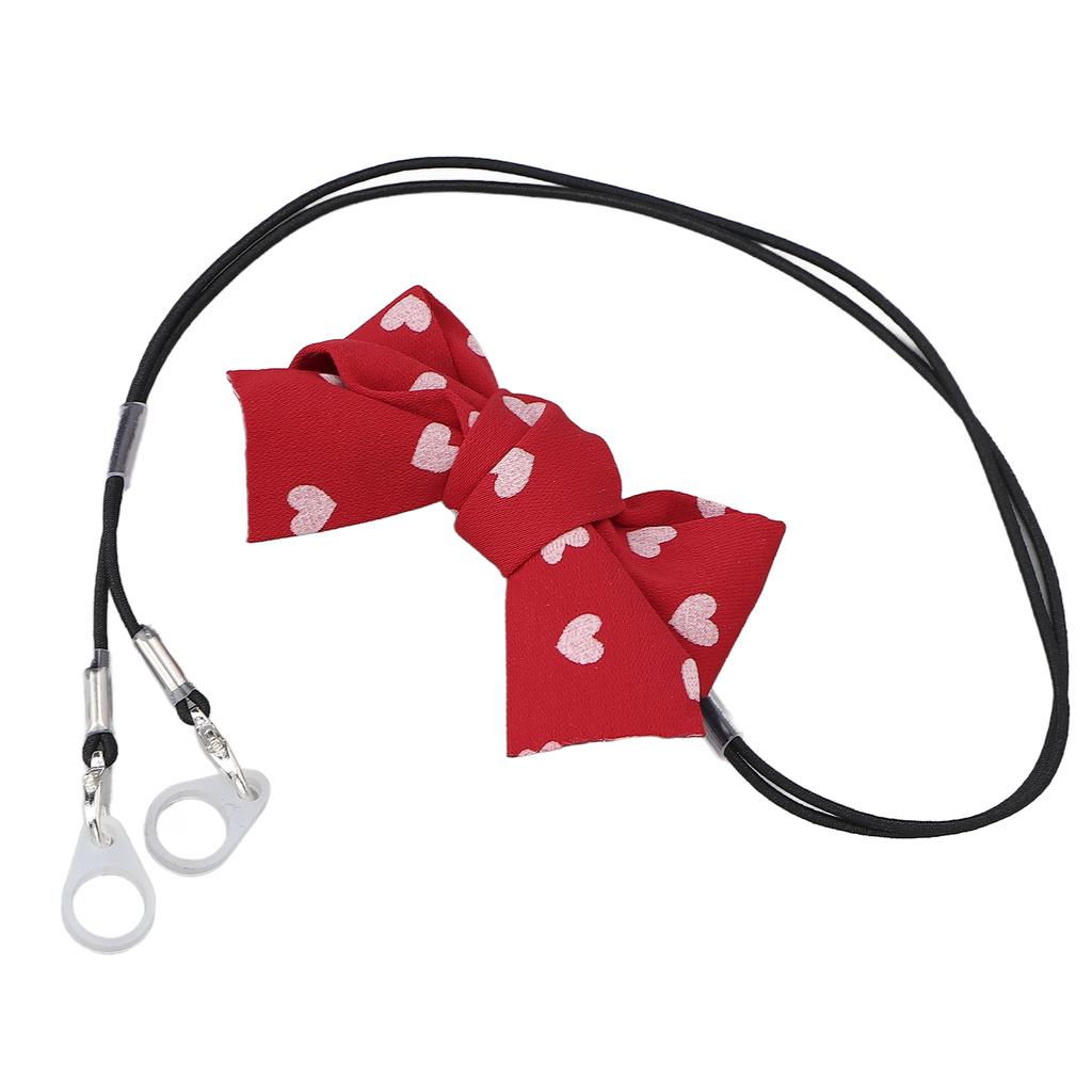 Portable Hearing Aid Clip Cute Bowknot Shape Loss Prevention Lanyard for Adults Senior