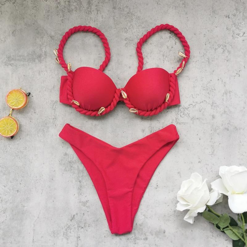 2026 Print Bikini Swimsuit with Skirt Bandage Swimwear Women Brazilian Bikini Bathing Suit Skirt Dress Summer Female