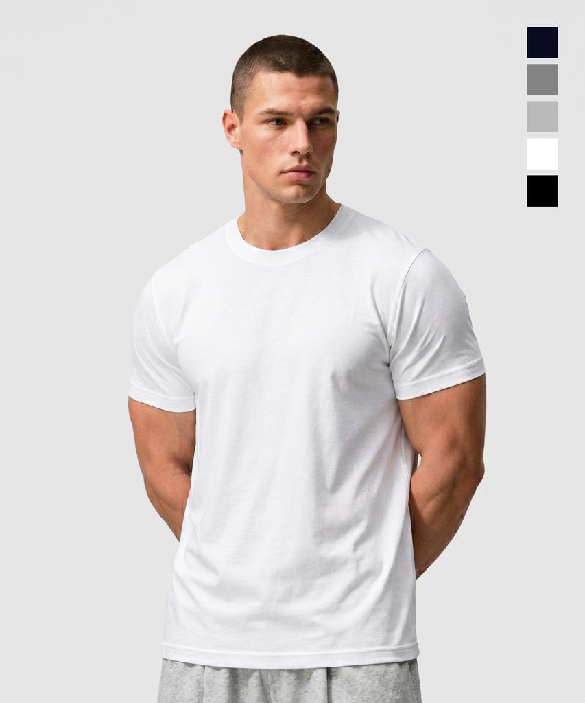 Nuateuseutyudio Frame Muscle Fit Short Sleeve T-Shirt_5Colors