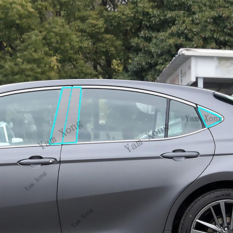 For Toyota Camry LE/SE camry XV80 Exterior Front Lamp Black Anti-Scratch Film Accessories Headlight Transparent Protective Film