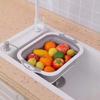 Portable Folding Wash Basin 3 In 1 Veggies Fruits Storage Basket  for Picnic Camping