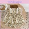 Adorable Summer Lace Trim Floral Print Sleeve Less Cardigan Top And Ruffle Shorts Set For Baby Girls Aged One To Three