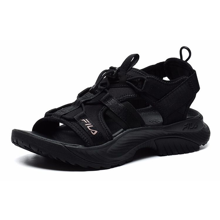 Fila Athletics Velcro Open-Toe Sports Sandals Women Sandals Black A12W122607FBK