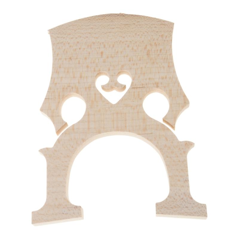 Wood Cello Bridge Musical Accessories Ergonomic Cello Bridge for 1/2 3/4 4/4 Instruments Superior Tone Projection Design