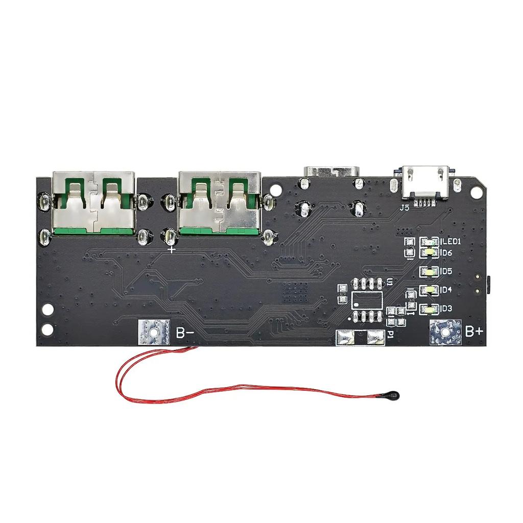 QC4.0 QC3.0 LED Dual USB 5V 4.5A 22.5W Micro/Type-C USB Mobile Power Bank 18650 Charging Module Temperature / Circuit Protection