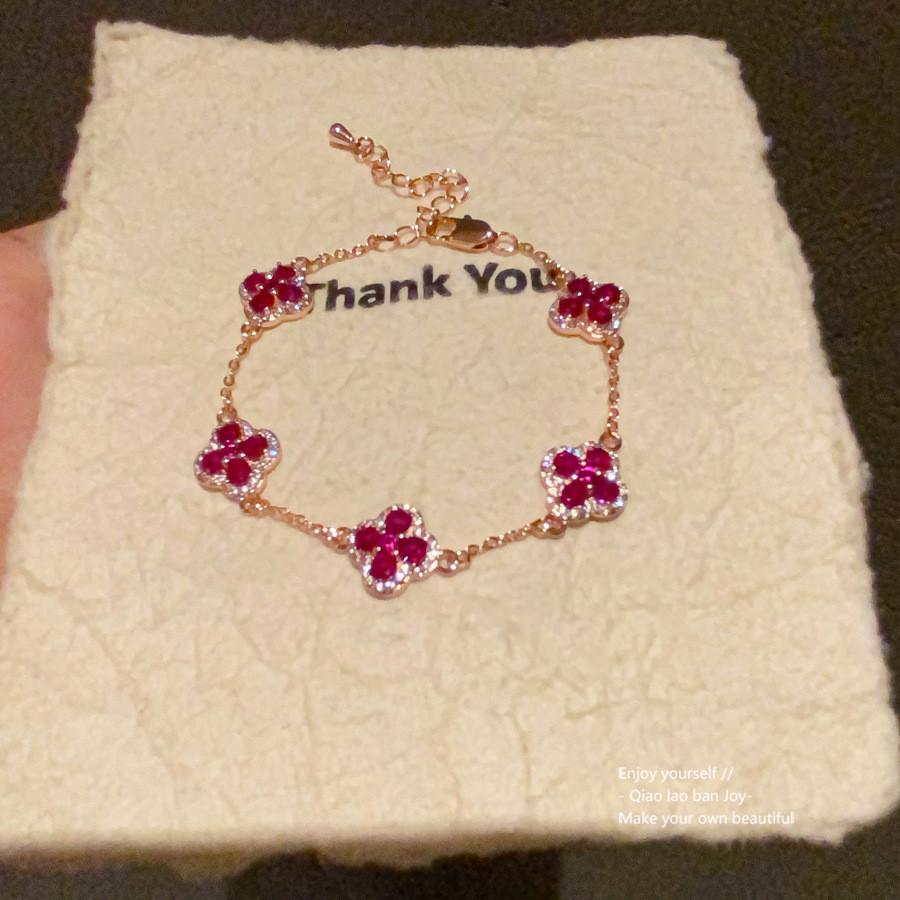 Fashion Floral Zircon Diamond Bracelet For Women Gift Occasion