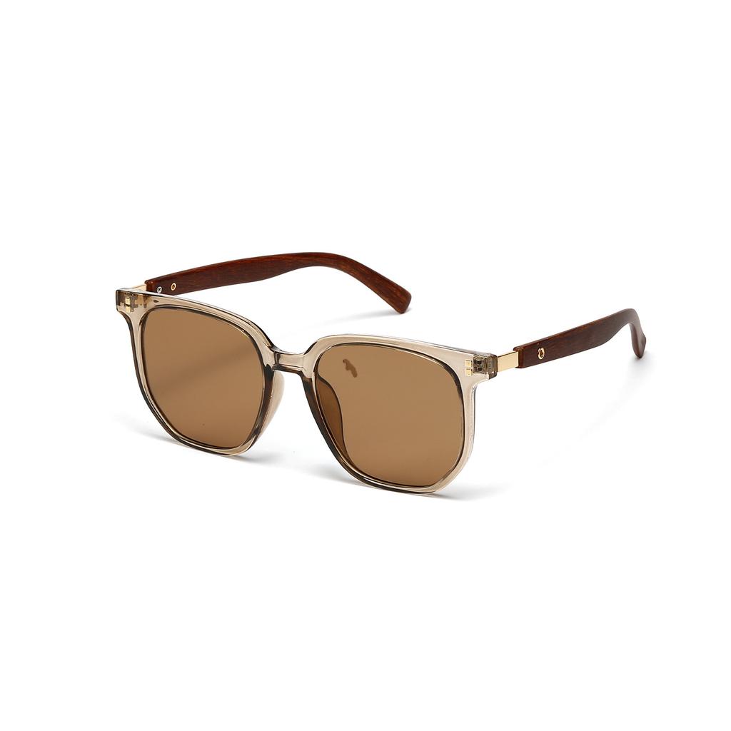 Square Sunglasses, Champagne Wood Grain Sunglasses For Women, Trendy Glasses For Men