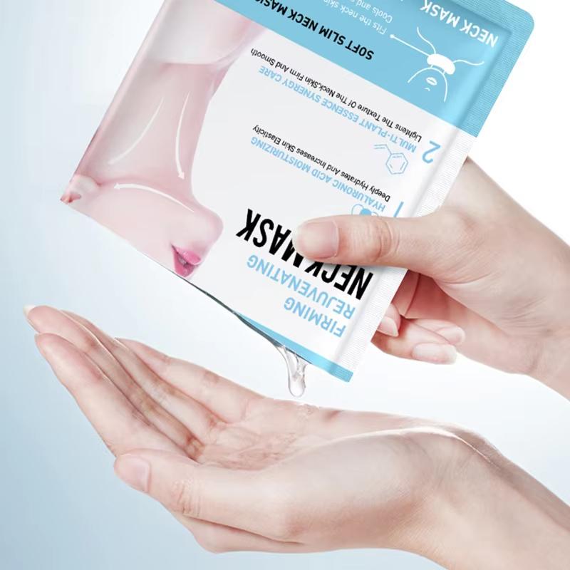 1/5/10PCS SADOER Hyaluronic Acid Neck Mask Collagen Firming Neck Masks Nourishing Brightening Beauty Moisturizing Necks Skin Care