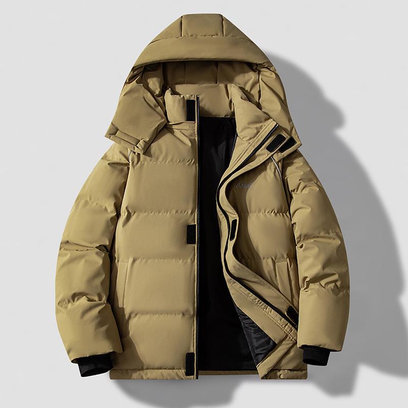 

Новая хлопковая одежда мужская модная теплая и водонепроницаемая хлопковая одежда из двух частей мужская и женская одинаковая утолщенная парная куртка 4XL светло-коричневого