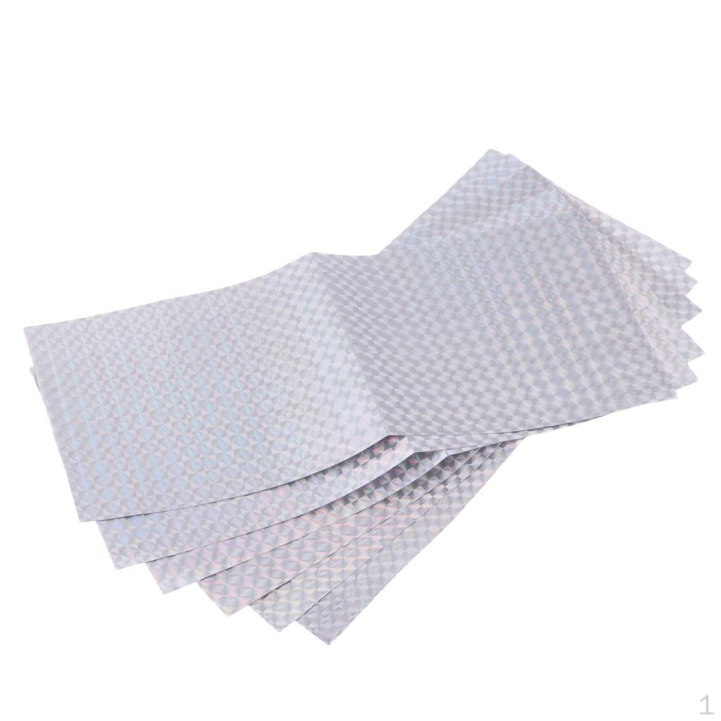 6pcs/lot Holographic Adhesive Film Fishing for Fly Tying