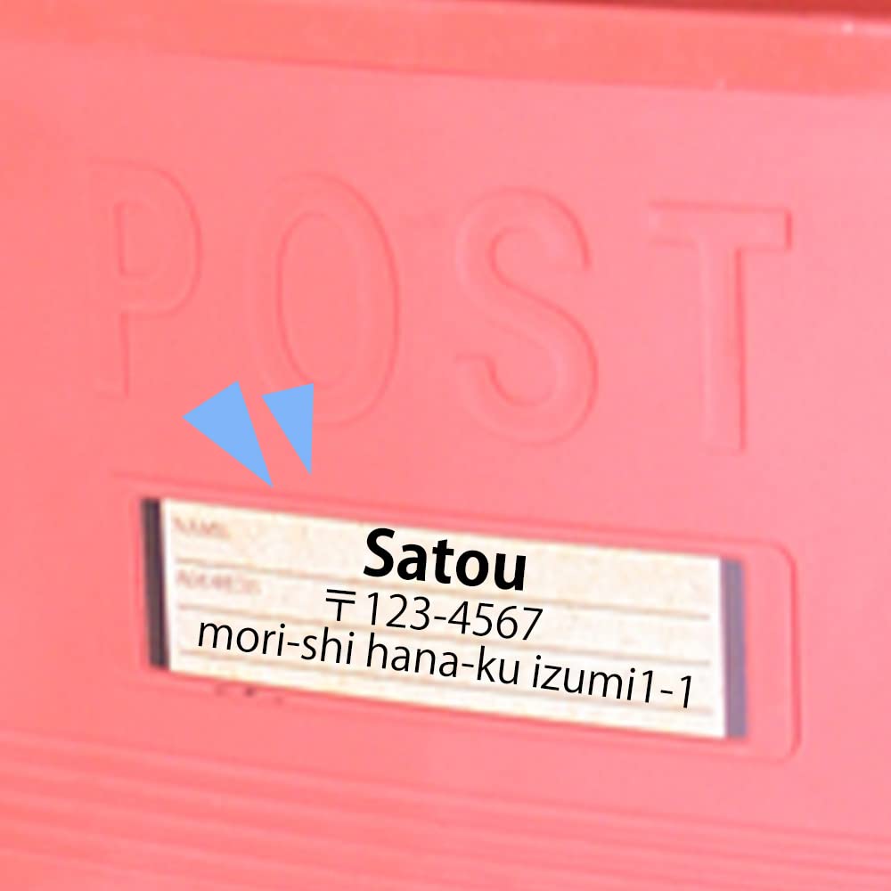 IRIS OHYAMA Fits A4 with Access Made of W X 12mm D X Red PH-380N Wall-Mounted Mailbox, Slim, Size, Window, Rain-Resistant Plastic, 27.5mm 38.3mm H,
