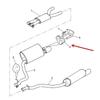 C2C32948 Exhaust Rear Muffler Insulator Silencer Rubber Hanging Sleeveber for Jaguar XF X250 XJ X351 2008 - 2018 Muffler Parts