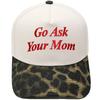 Go Ask Your Mom Embroidery Truck Driver Baseball Cap Color Matching Fun Men's and Women's Casual Sun Hats