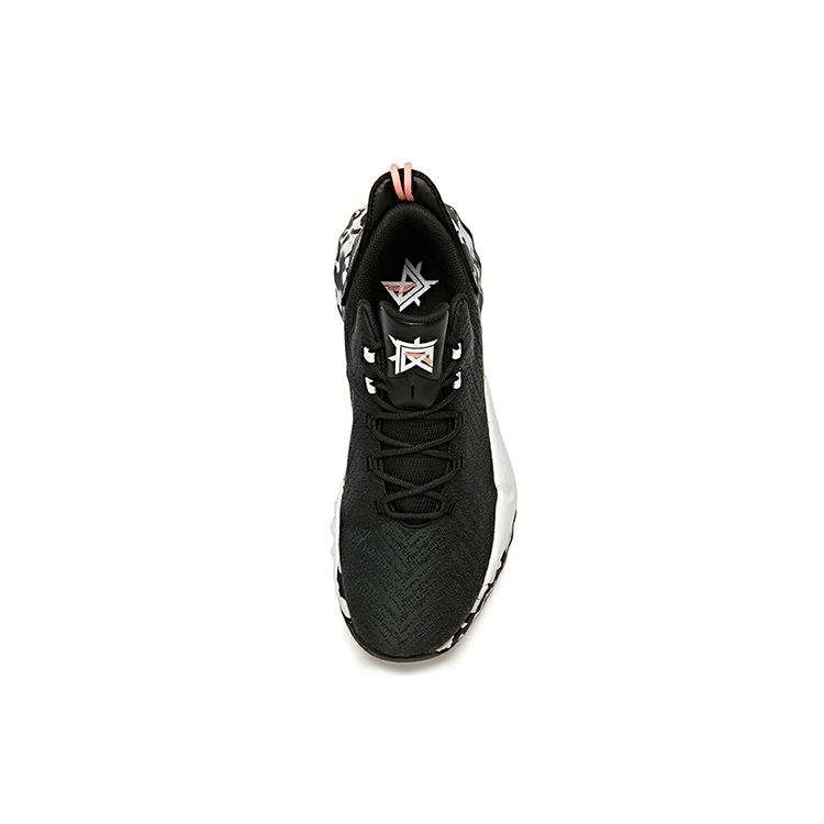 Anta Speed Battle 3 Low Basketball Shoes Men sneaker Black White 11941607-4
