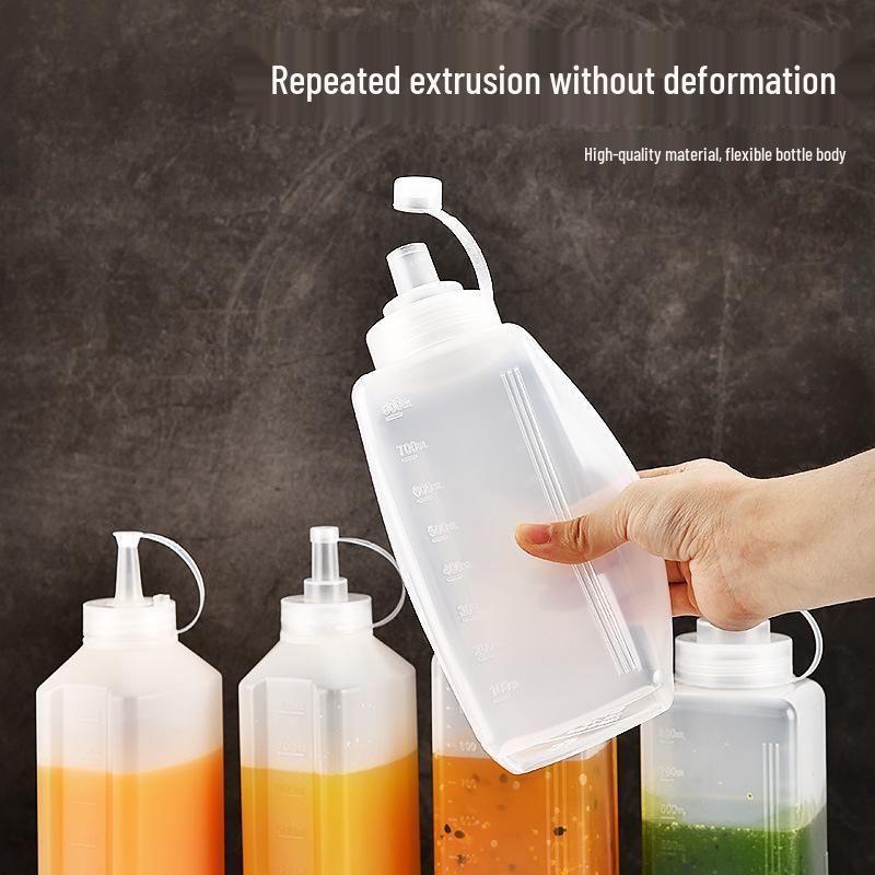 Commercial Tomato Salad Dressing Plastic Squeeze Bottle - Food Grade, Wide Mouth, Ideal for Jam and Milk Tea
