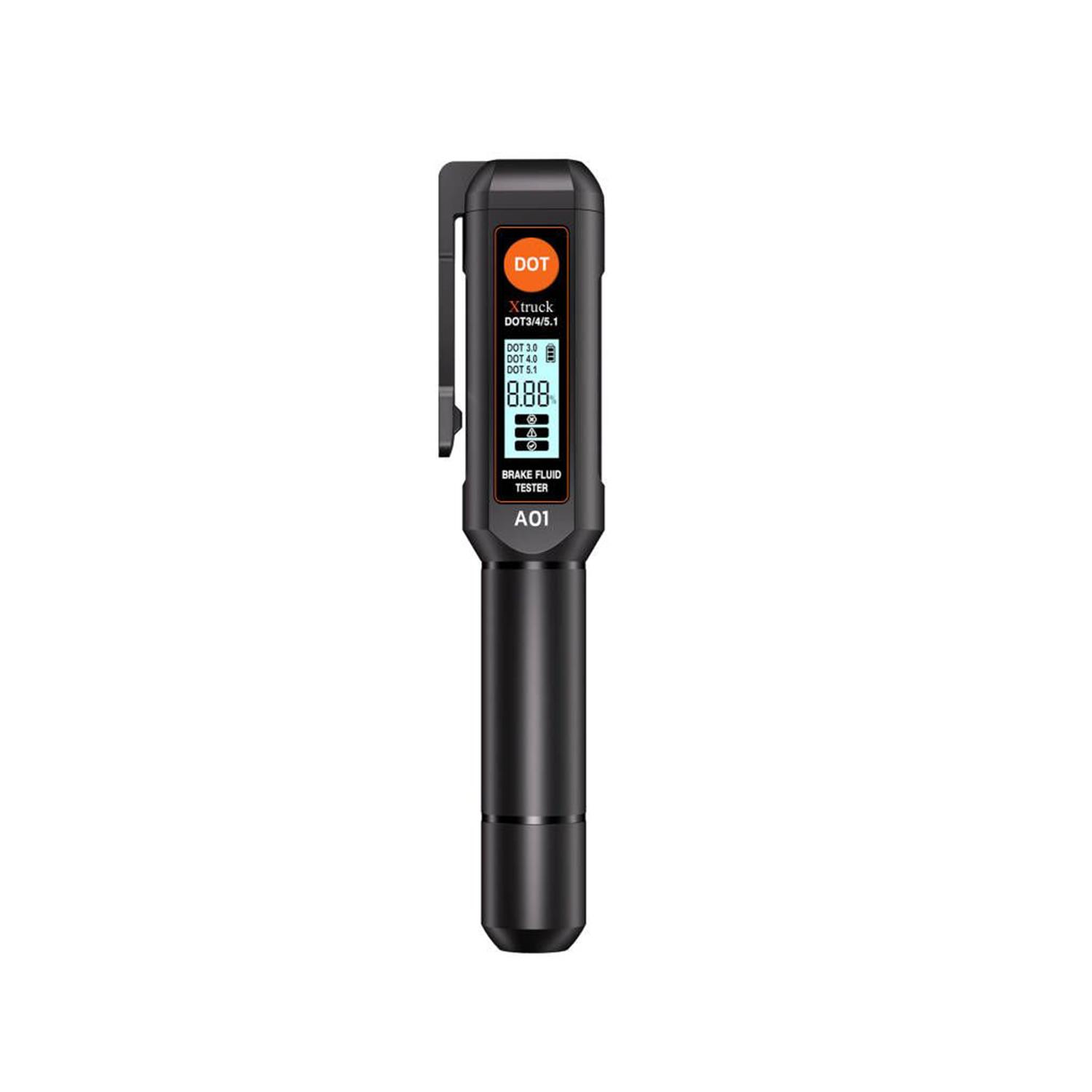 

High Accuracy Brake Oi Tester DOT3 DOT4DOT5.1 Auto Car Oil Tester Water Content Detector Digital Brake Fluid Tester Xtruck A01
