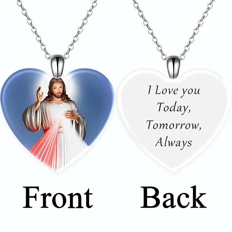 

Модная бижутерия, ожерелье с подвеской из хрусталя, набожный верующий английский