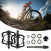 Aluminum Alloy Bicycles Flat Pedals 4 Bearings Bicycles Platform Pedals Replacement Wide Flat Cycling Pedals Enduring