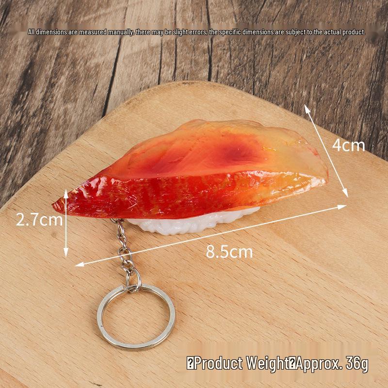 Sushi Pendant Keychain: Japanese Cuisine Display Prop