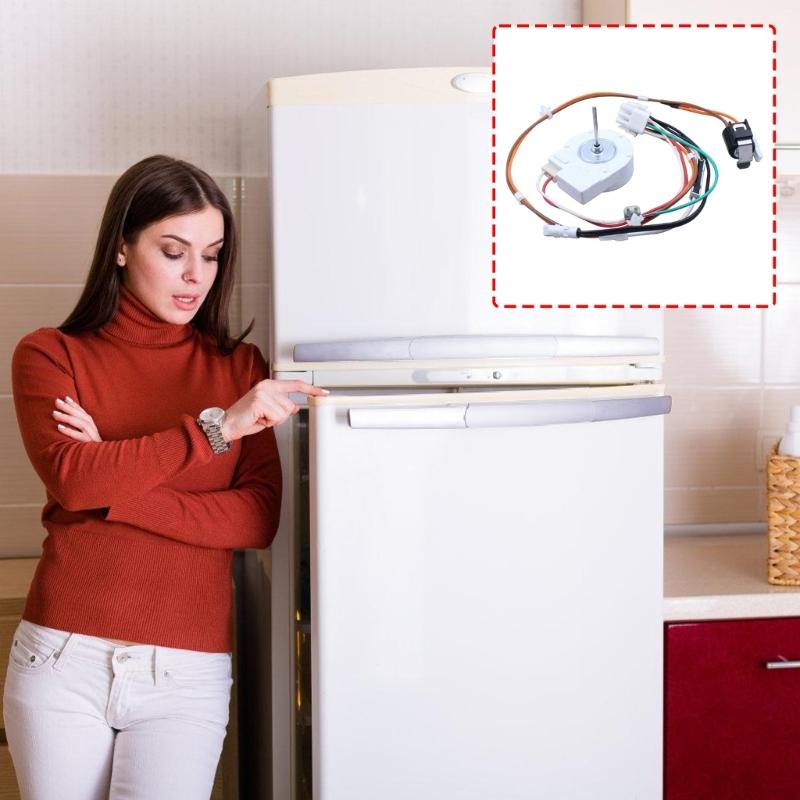 Quiet Refrigerator Fan Assembly for Replace W10276647 Precisions Cooling Component Freezer Condenser Motor Enduring
