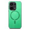 For Xiaomi Poco M6 Pro 4G/Redmi Note 13 Pro 4G Leather Back Case Compatible with MagSafe Skin-Touch Phone Cover