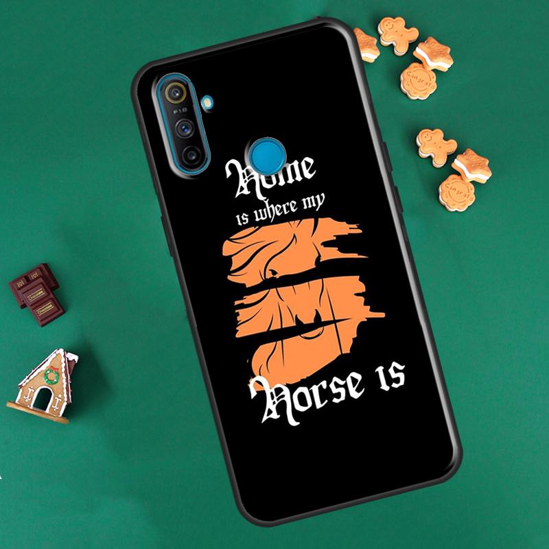 Casa è dove c'è il cavallo Per OPPO Realme 8 Pro 8i 9i GT Neo2 Master C21 Custodia Per OnePlus 10 9 Pro Nord2 8T 9R Coque
