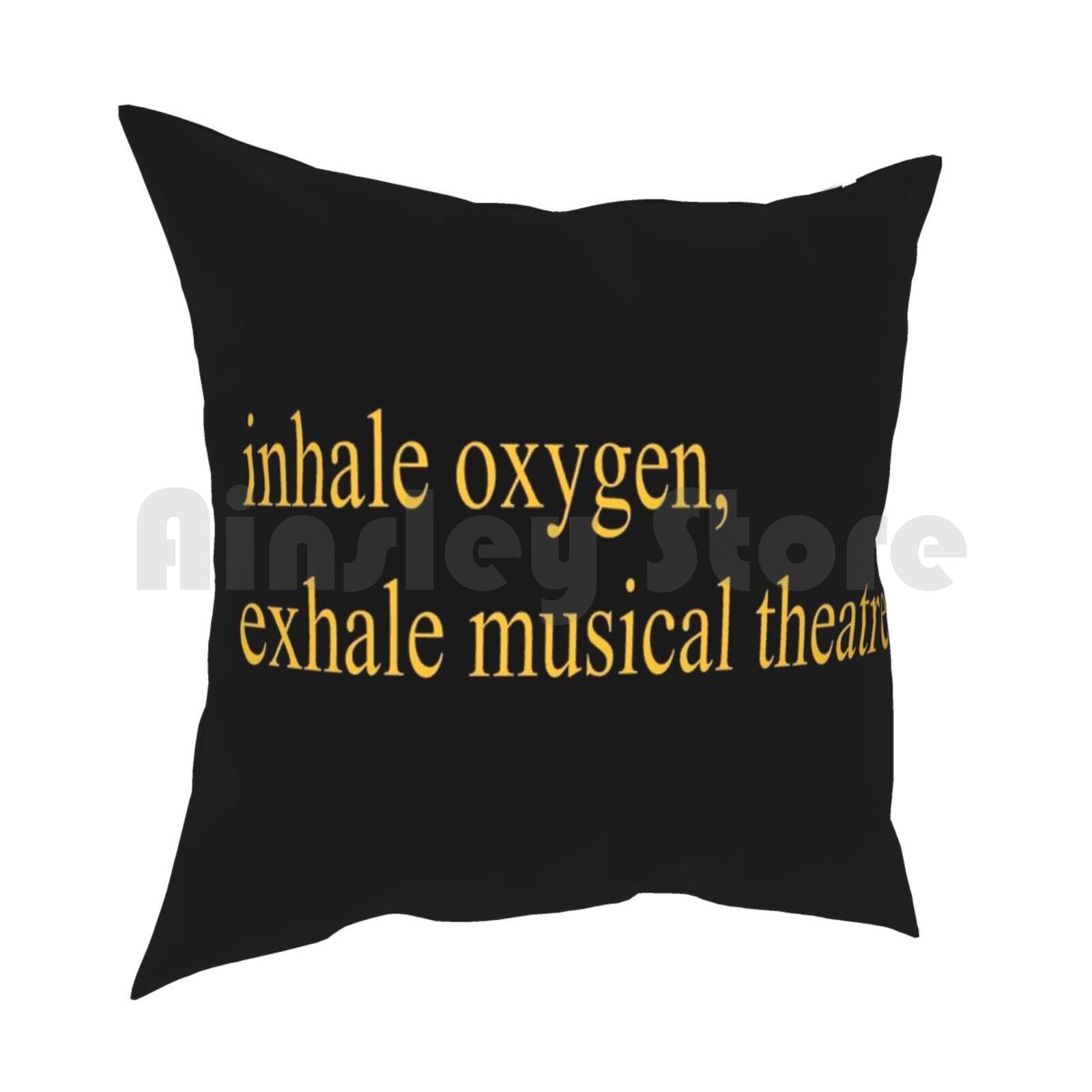 Exhale Musical Theatre Pillow Case Printed Home Soft DIY Pillow Cover Musical Theatre Broadway Quote Acting Singing The 30x30cm 12x12in