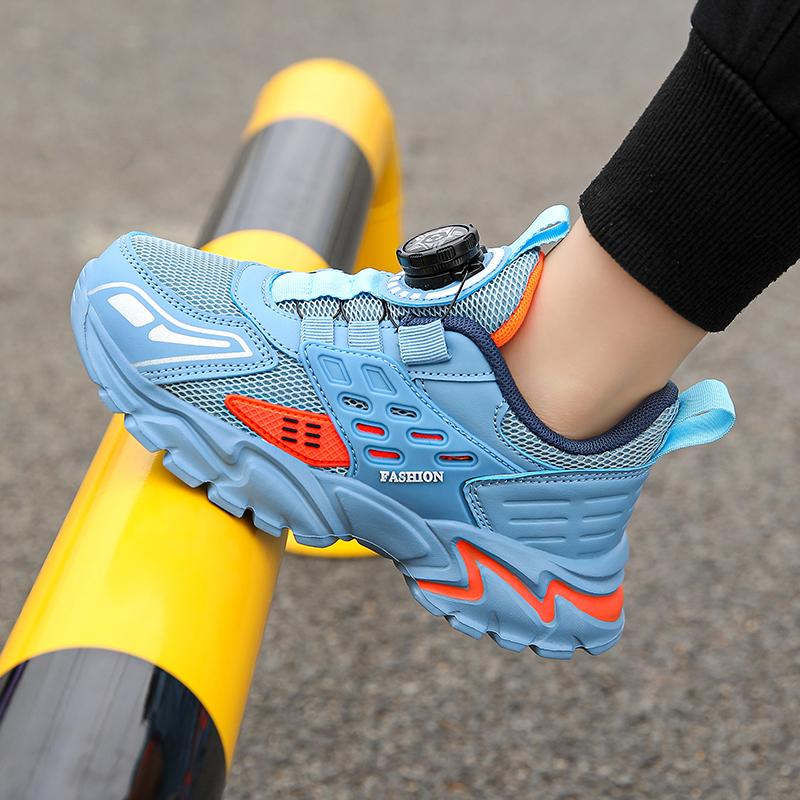 

Four Season Children s Sneakers Kids Fashion Boys Non-slip Casual Shoes Outdoor Mesh Breathable Student Walking Running Sneaker 39 джинсовий синього кольору