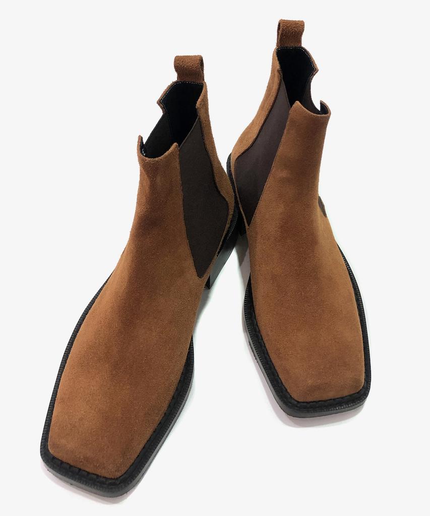 Joenshoe Kleine Square Chelsea Boots Brown