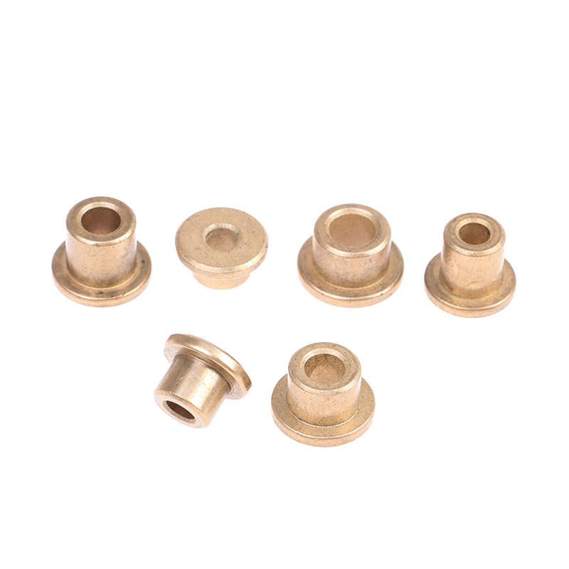 5 Stuks Flens Zelfsmerend Lager Poedermetallurgie Olie Koperen Bus Geleidehuls Met Getrapte Flens Hardware