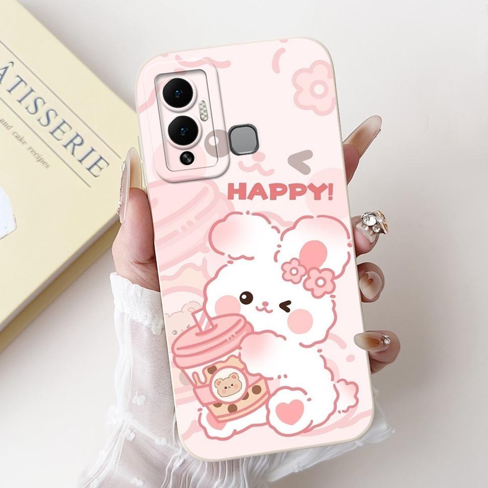 For Infinix Hot 12 Play Case Lovely Panda Painted Soft Silicone Phone Cover Case For Infinix Hot 12 Hot12 Play Fundas Capa Bags