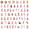 60 Cartoon Peach Princess Stickers DIY Decorative Suitcase Notebook Guitar Waterproof Stickers