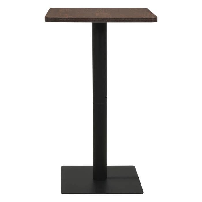 VidaXL Bistro Table Dark Ash 70x70x107 Cm 321927