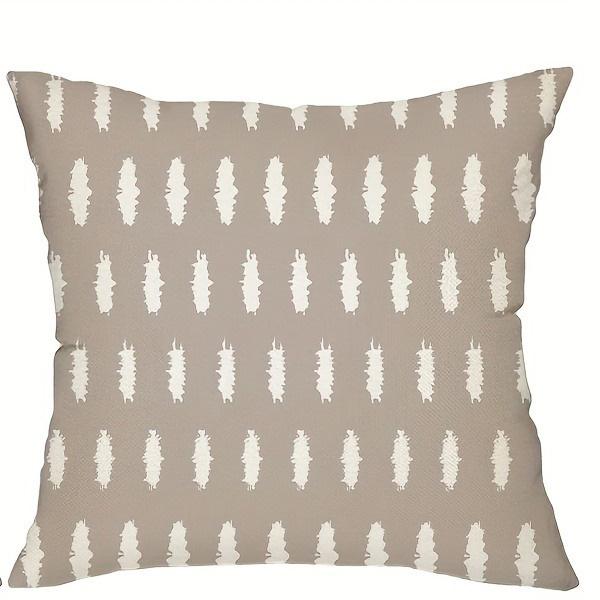 Short Plush Material Pillowcasefour Exquisite Pillowcases With Floral, Geometric, And Leaf Patterns For Ultimate Comfort Sofa Cu