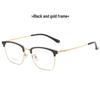 Eyewear: 2024 Unisex Titanium TR Eyebrow Glasses for Business/Myopia, Model 15004