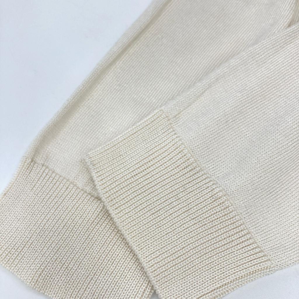 TOYOBOSHI AZUMI 13IT-MS0002 MAYUCA 100% Silk Knit Top Tops 2 IvoryUsed