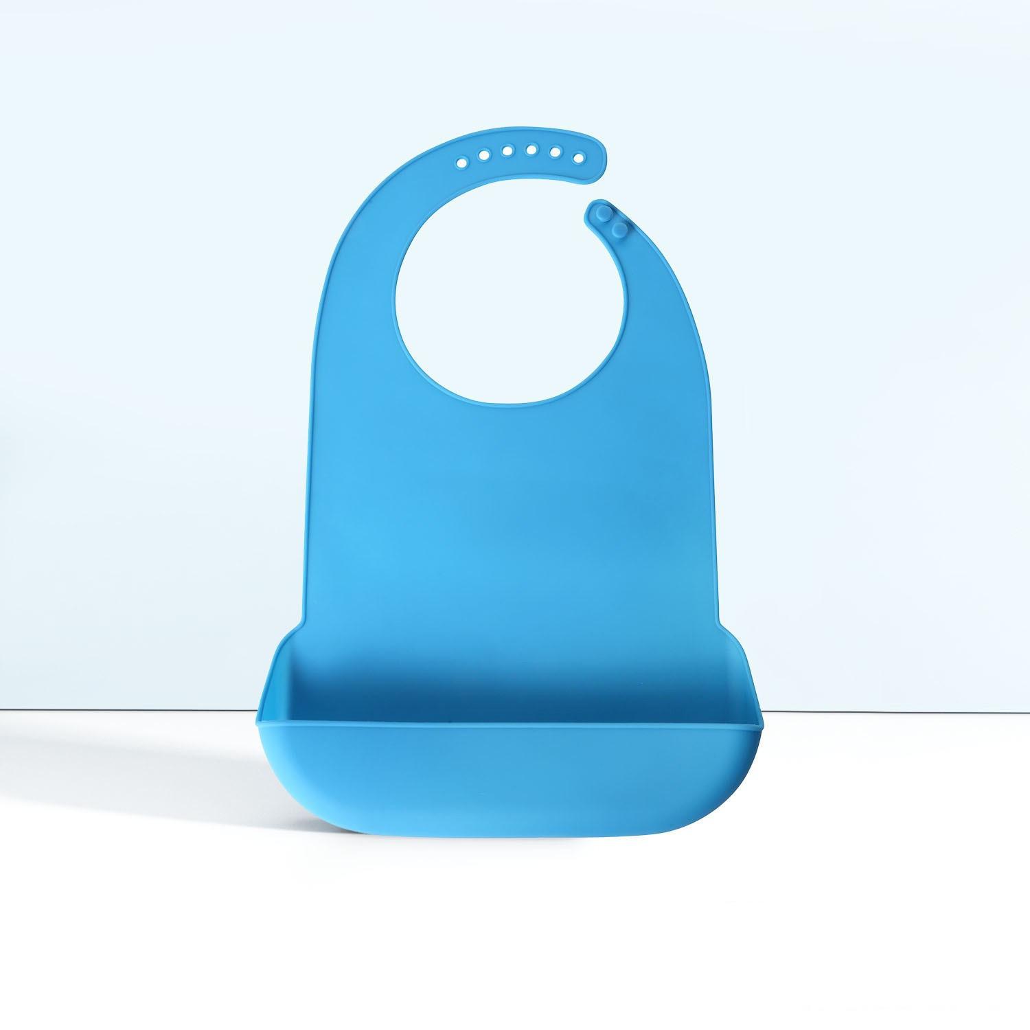 

1 шт., силиконовый нагрудник для взрослых, большой размер, антимасляный, водонепроницаемый, защитный фартук для приема пищи, аксессуары для пожилых людей темно-синий