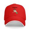 Cute Rabbit Call Design Baseball Cap Black Mesh Adjustable Hat with Fun Animal Pattern and Phone Icons for Casual Wear