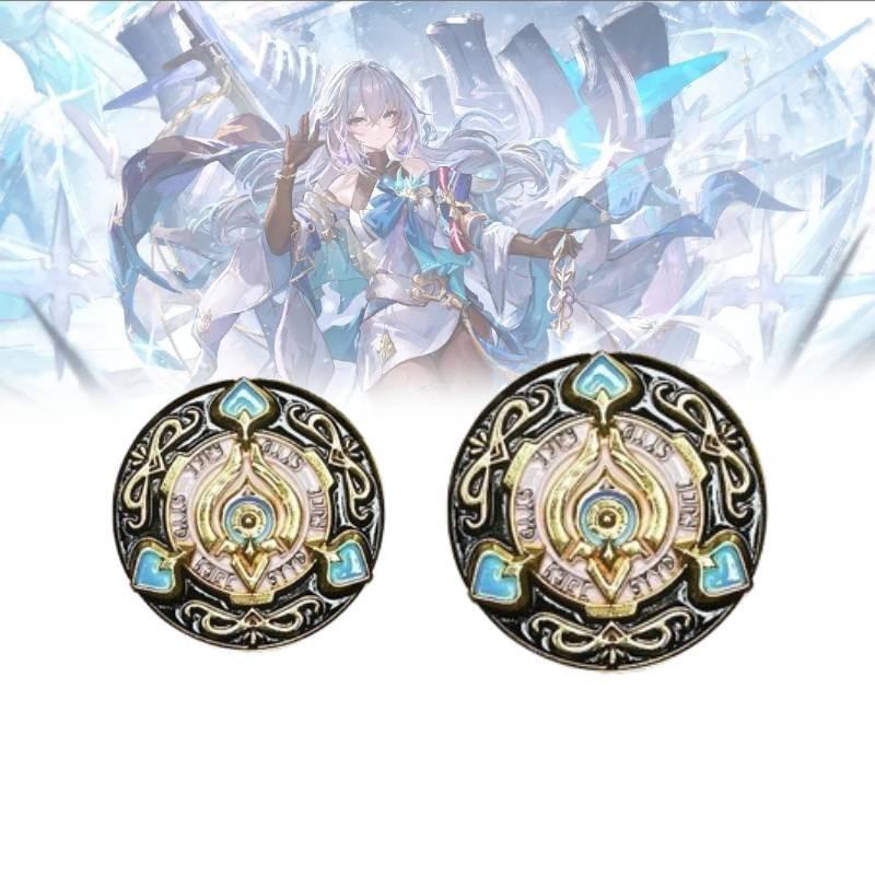 Elegant Metal Game Token From With Intricate Relief Design 3cm And 4cm Sizes